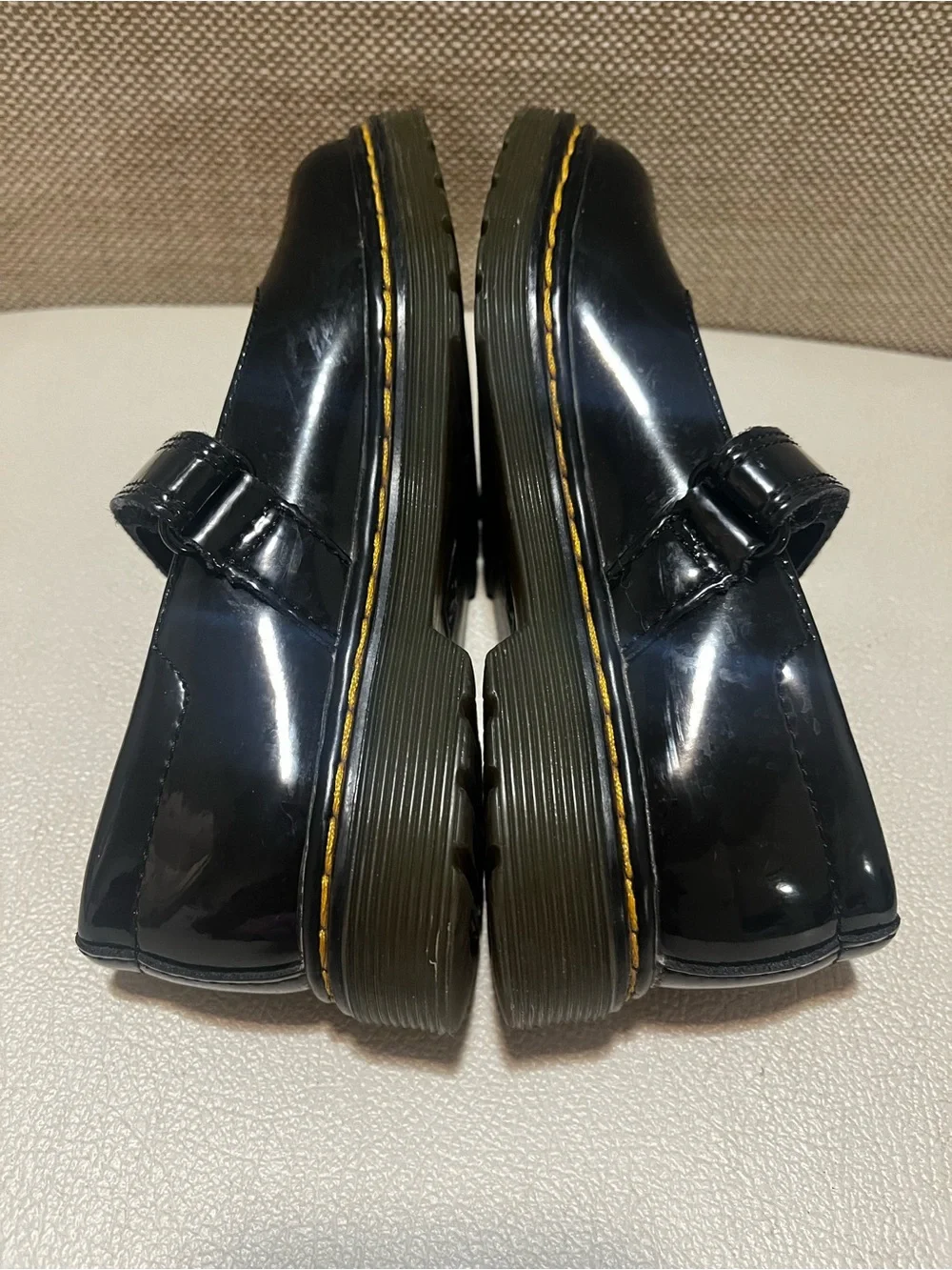 Dr. Martens Maccy Black Patent Mary Jane Kids Shoes Size 11